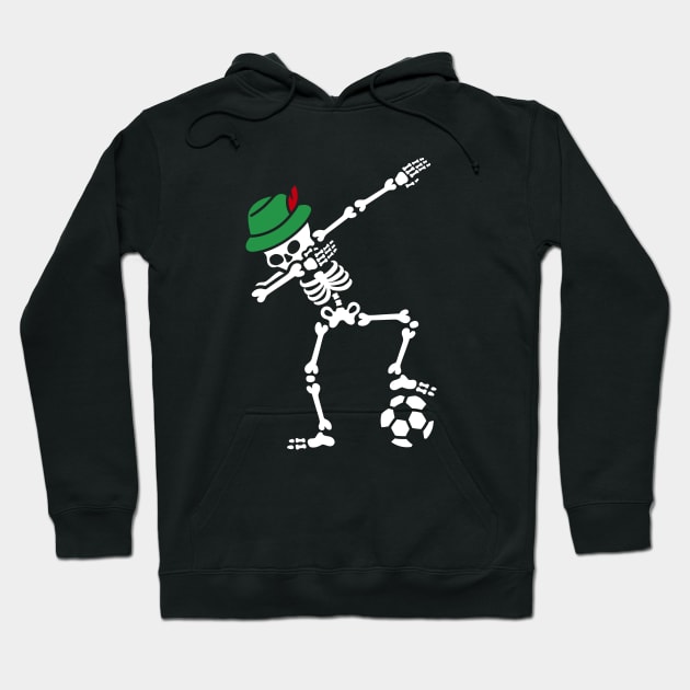 Dab dabbing Skelett Deutschland Bayern Fußball / Dab dabbing skeleton Germany Bayern Soccer Hoodie by LaundryFactory